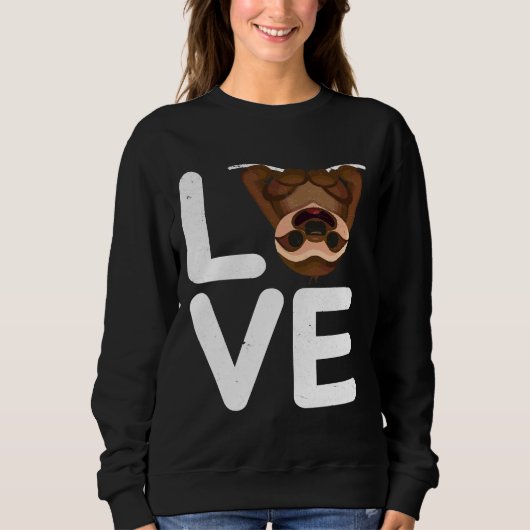 Sweatshirt Love Sloth Vintage (Devant)