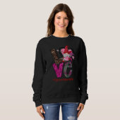 Sweatshirt Love Speech Therapist SLP Gnome Valentine's Day he (Devant entier)