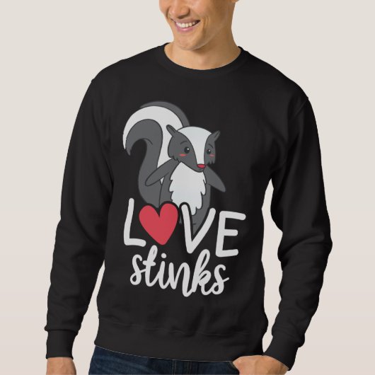 Sweatshirt Love Stinks Clothing His and Her Valentines Day (Devant)