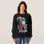 Sweatshirt Love Stinks Clothing His and Her Valentines Day (Devant entier)