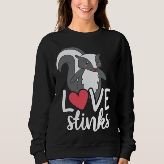 Sweatshirt Love Stinks Clothing His and Her Valentines Day (Devant)