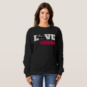 Sweatshirt Love Stinks Skunk Animal Anti Valentines Day (Devant entier)