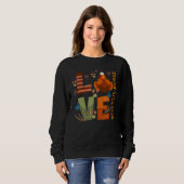 Sweatshirt Love Thankful Dialysis Nurse Turquie Thanksgiving (Devant entier)