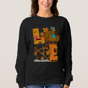Sweatshirt Love Turquie Stethoscope Infirmière Vie Thanksgivi