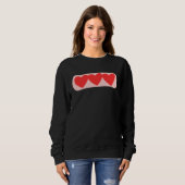 Sweatshirt Love Valentine s Day Couple Relationship Heart In  (Devant entier)