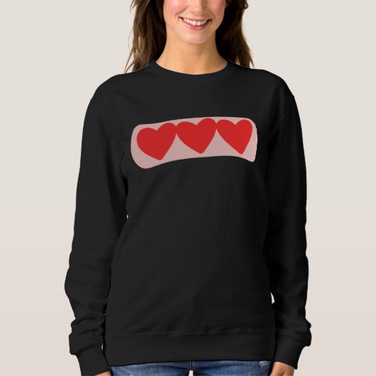 Sweatshirt Love Valentine s Day Couple Relationship Heart In  (Devant)