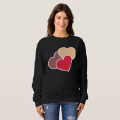 Sweatshirt Love Valentine s Day Couple Relationship Heart In (Devant entier)
