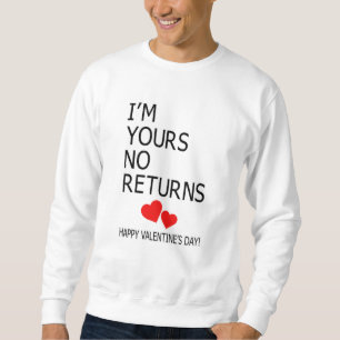 Sweatshirt Love Valentine's Day Cute Couples Heart Funny Gift