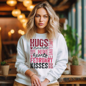 Sweatshirt Love Words Design