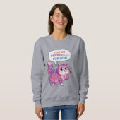 Sweatshirt Lovely cat (Devant entier)