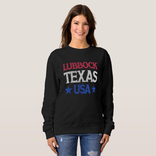 Sweatshirt Lubbock Texas (Devant entier)