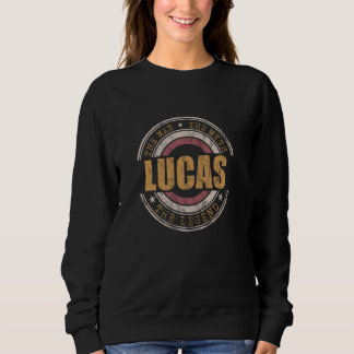 Sweatshirt Lucas L'Homme Le Mythe La Légende Prénom Lucas