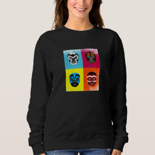 Sweatshirt Luchadores Mexicanos - Merc, Masque de Lutte Mexic