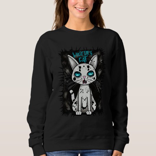 Sweatshirt Lucifer Cat Satan Kitten (Devant)