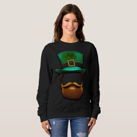 Sweatshirt Luck Of The Irish Hat & Beard (Devant entier)