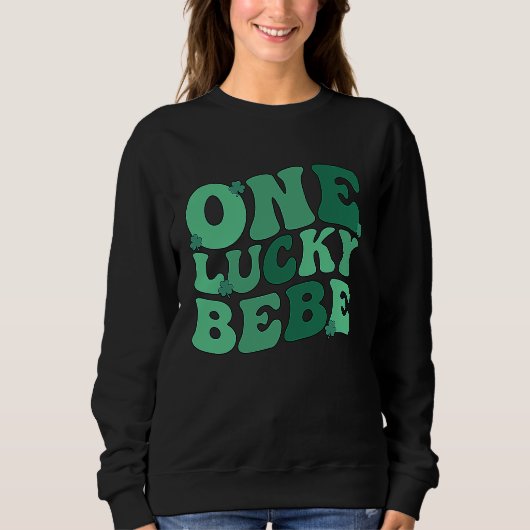 Sweatshirt Lucky Bebe Grandmother St Patrick's Day Bebe Grand (Devant)