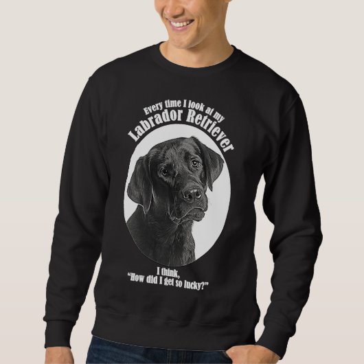 Sweatshirt Lucky Black Lab (Devant)