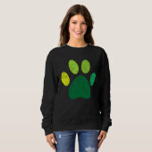 Sweatshirt Lucky Carlin Paw Dog Irish Mama St Patrick Day (Devant entier)