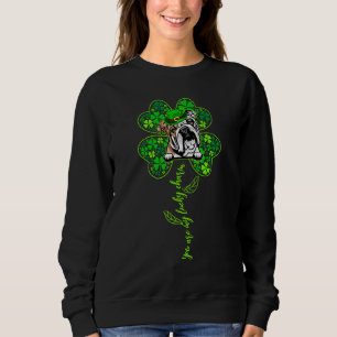 Sweatshirt Lucky Charm Français Bulldog Shamrock Happy St Par