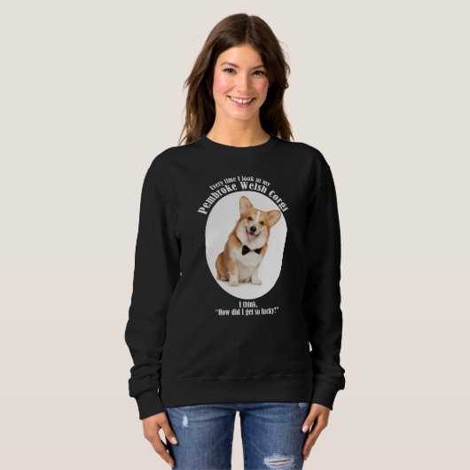 Sweatshirt Lucky Corgi (Devant entier)