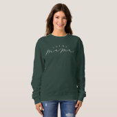 Sweatshirt Lucky Mama jote Script St Patrick's Day (Devant entier)
