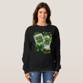 Sweatshirt Lucky Six Seven Playing Cards, St Patricks Day (Devant entier)