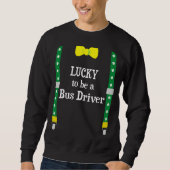 Sweatshirt Lucky To Be A (Devant)