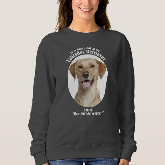 Sweatshirt Lucky Yellow Lab (Devant)