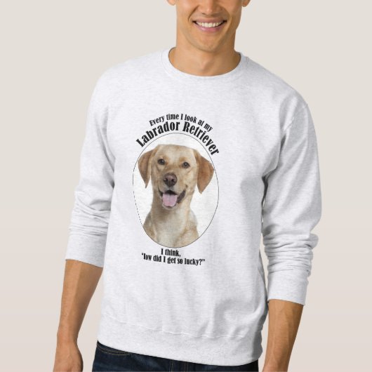 Sweatshirt Lucky Yellow Lab (Devant)