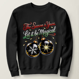 Sweatshirt Lueur magique de Noël festive et cosy pour femmes