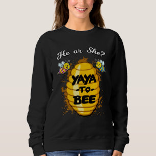 Sweatshirt Lui Ou Elle Yaya Pour Être Sexe Révéler Faire-part