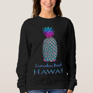 Sweatshirt Lumahai Beach Hawaii Été Vacances Ananas
