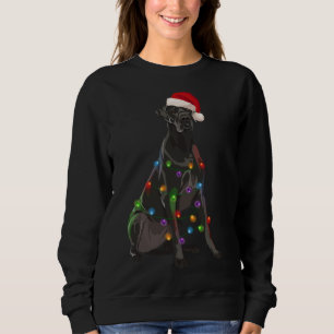 Sweatshirt Lumières de Noël des grands Danois Noël Amoureux d