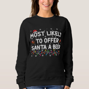 Sweatshirt Lumières de Noël pour celui qui est le plus suscep