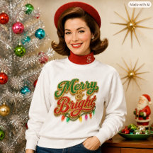 Lumières de Noël Rétro « Mid-Century Merry & Brigh