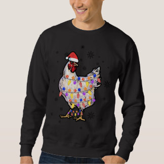 Sweatshirt Lumières de poulet avec le chapeau de Noël Pyjamas
