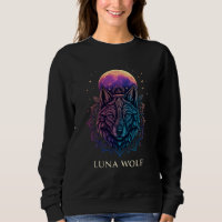 Luna Wolf Spirituel Moon Art