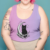 Sweatshirt Lune Familière - Chat Noir sur Crescent Moon