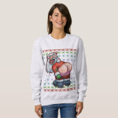 Sweatshirt Lune laide de Père Noël (Devant entier)