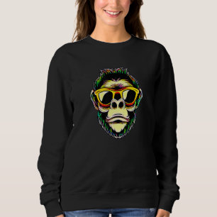 Sweatshirt Lunettes de Cool singe