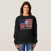 Sweatshirt Lunettes de soleil Australian Shepherd Maman Drape (Devant entier)