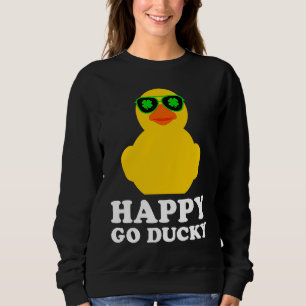 Sweatshirt Lunettes de soleil Canard en Caoutchouc Trèfle à Q