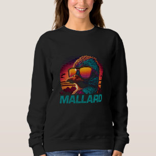 Sweatshirt Lunettes de soleil cool Retro Mallard