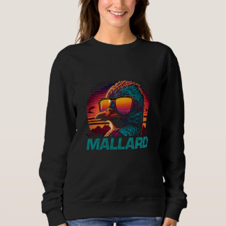 Sweatshirt Lunettes de soleil cool Retro Mallard