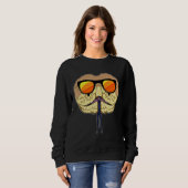 Sweatshirt Lunettes de soleil de serpent (Devant entier)