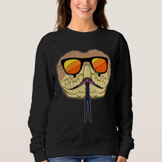 Sweatshirt Lunettes de soleil de serpent (Devant)