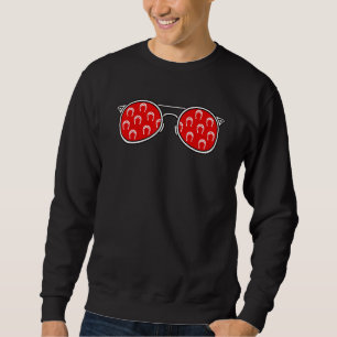 Sweatshirt Lunettes de soleil Horseshoe Hoof Farrier Horses H