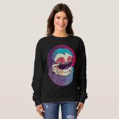 Sweatshirt Lunettes de soleil Sloth (Devant entier)