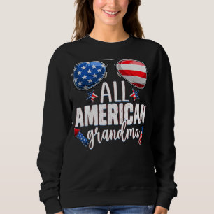 Sweatshirt Lunettes de soleil Toute la grand-mère américaine