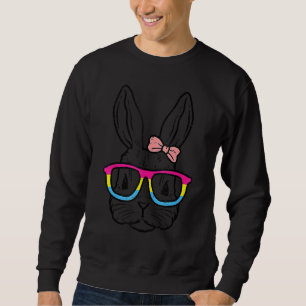 Sweatshirt Lunettes de visage de lapin Animal Lgbtq Pansexual